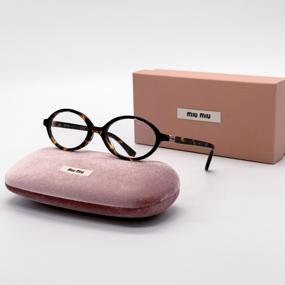 NEW MU04ZS VAU08N WOMEN ROUND EYEGLASSES MIU MIU MU04ZSF VAU08N NEW SMU 04Z - Picture 2 of 12